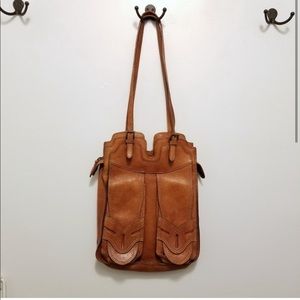 Vintage Armand Ventilo Leather Tote / Purse